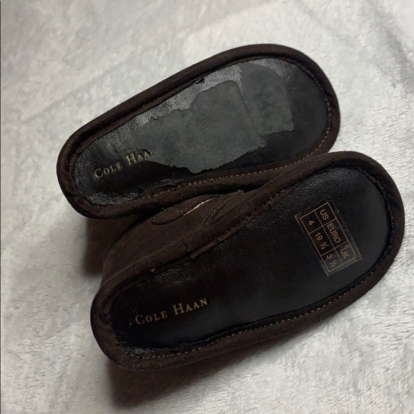 Cole Haan toddler boys brown suede shoes size 4 - Picture 7 of 8